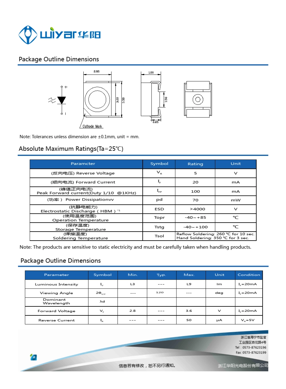 LED3528规格书_第2页