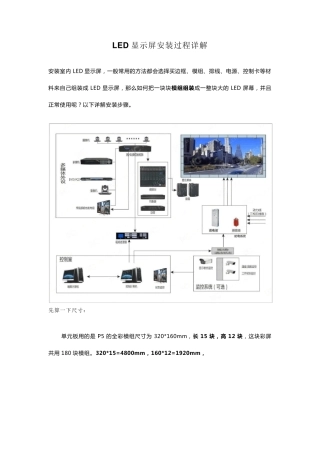 LED显示屏安装过程详解
