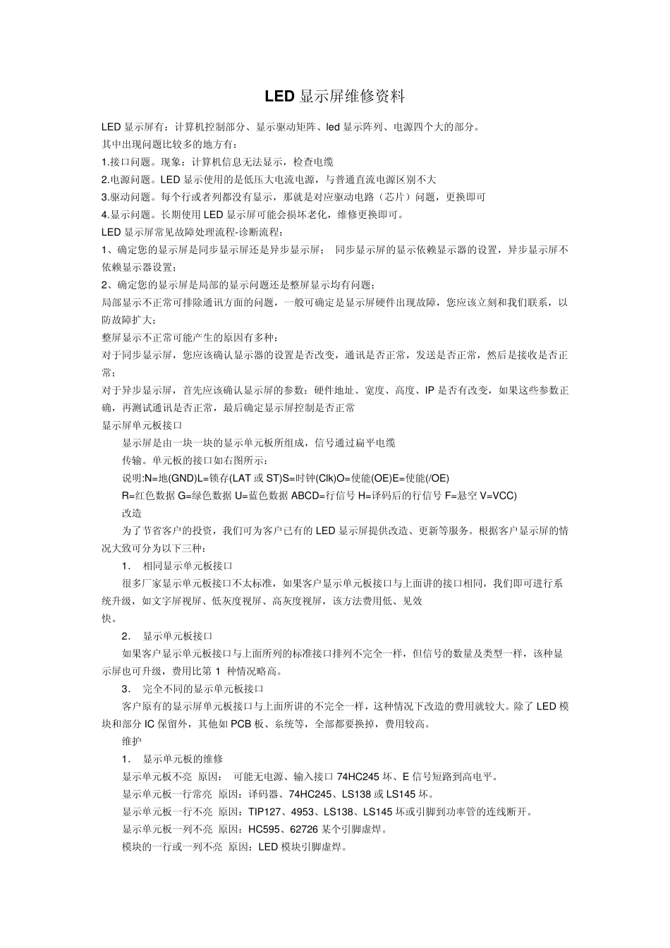 LED显示屏维修资料_第1页