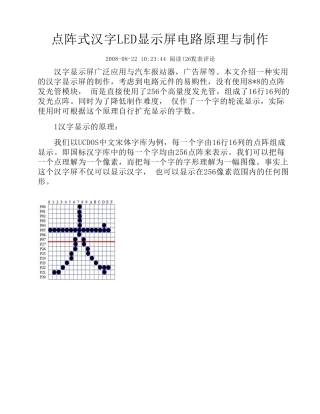 LED汉字显示技术
