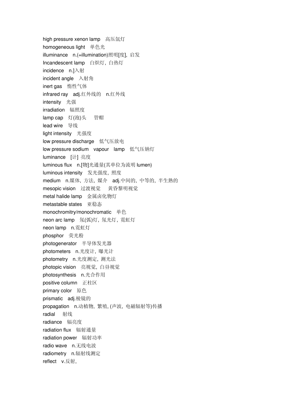 LED灯具英文翻译_第3页