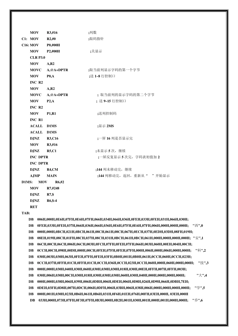 LED点阵显示仿真_第3页
