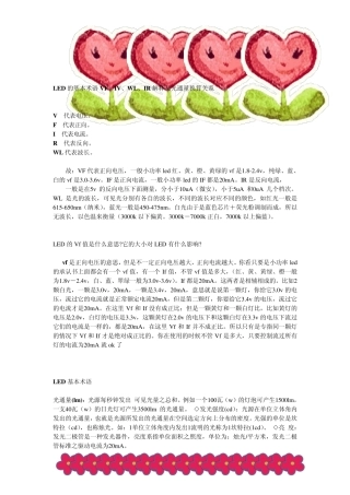 LED的基本术语VF