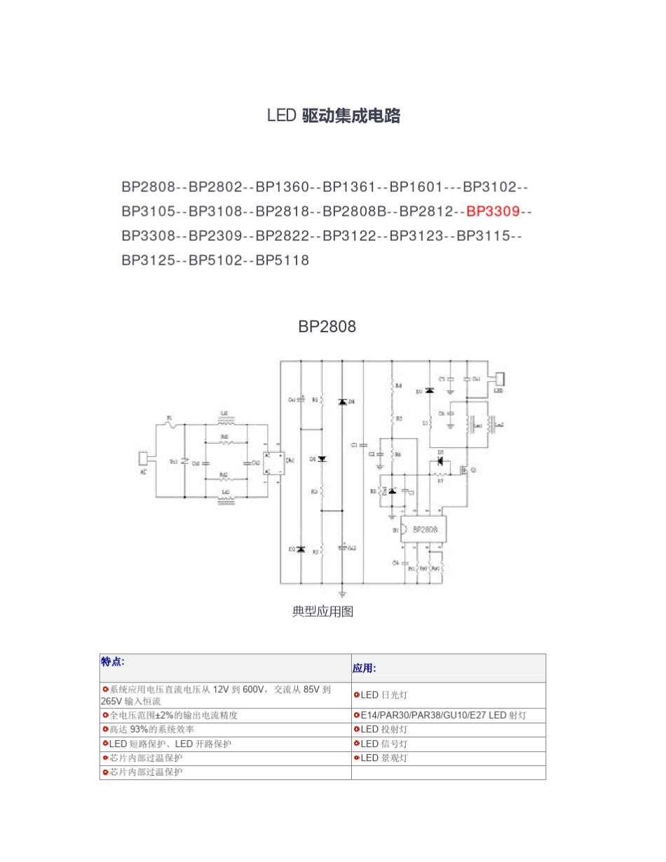 LED驱动电路典型应用_第1页