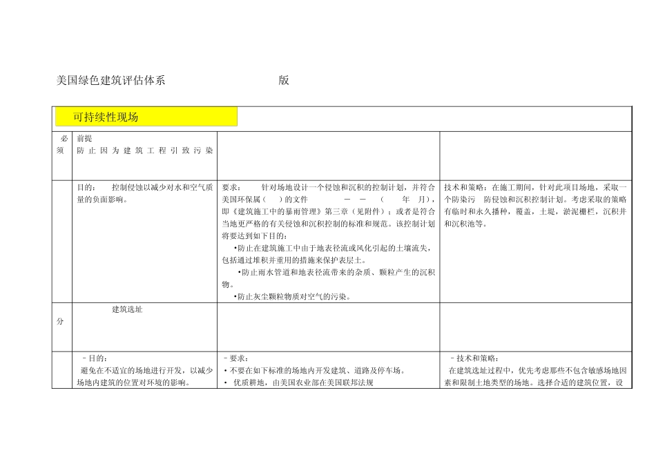 LEED绿色建筑评估体系中文版_第1页