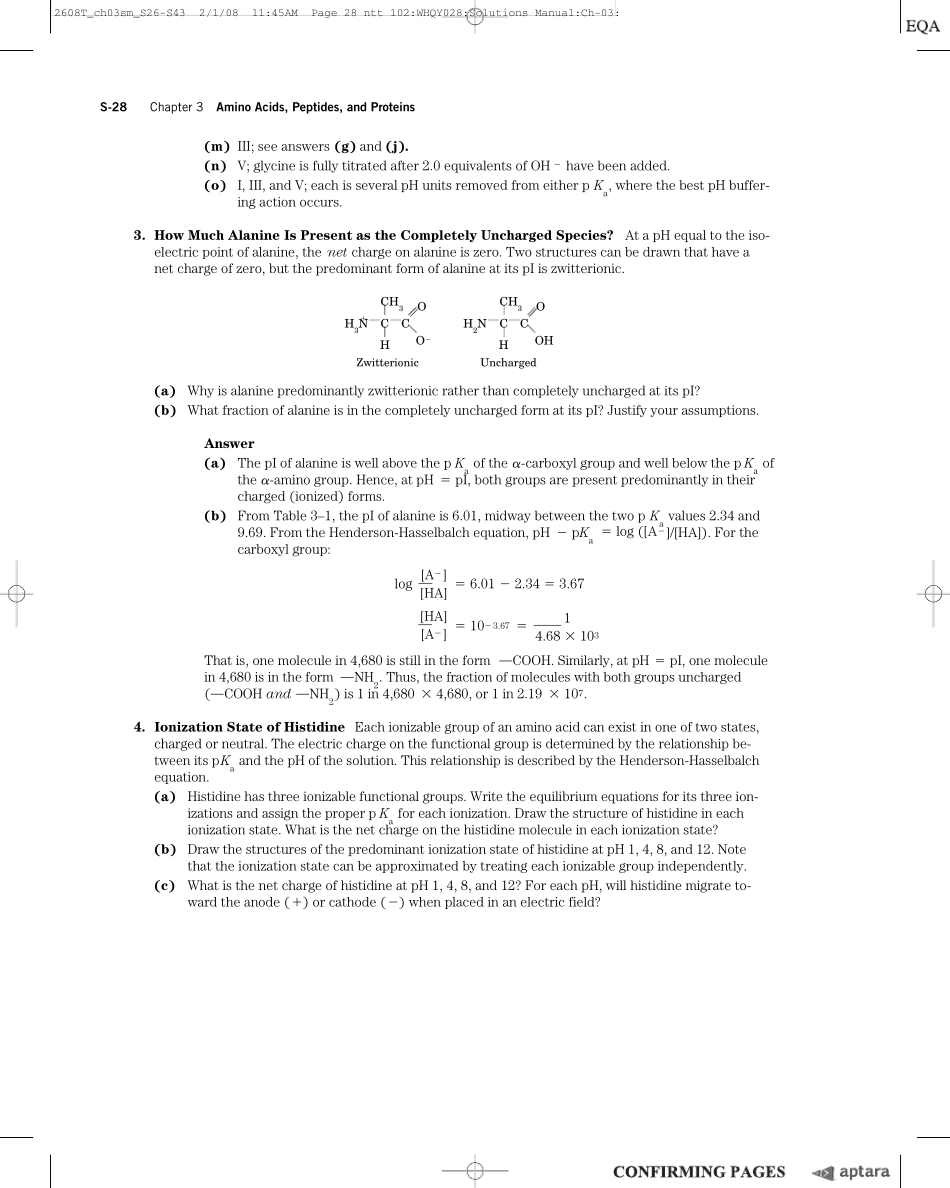 LehningerPrinciplesofBiochemistry习题答案chapter3_第3页