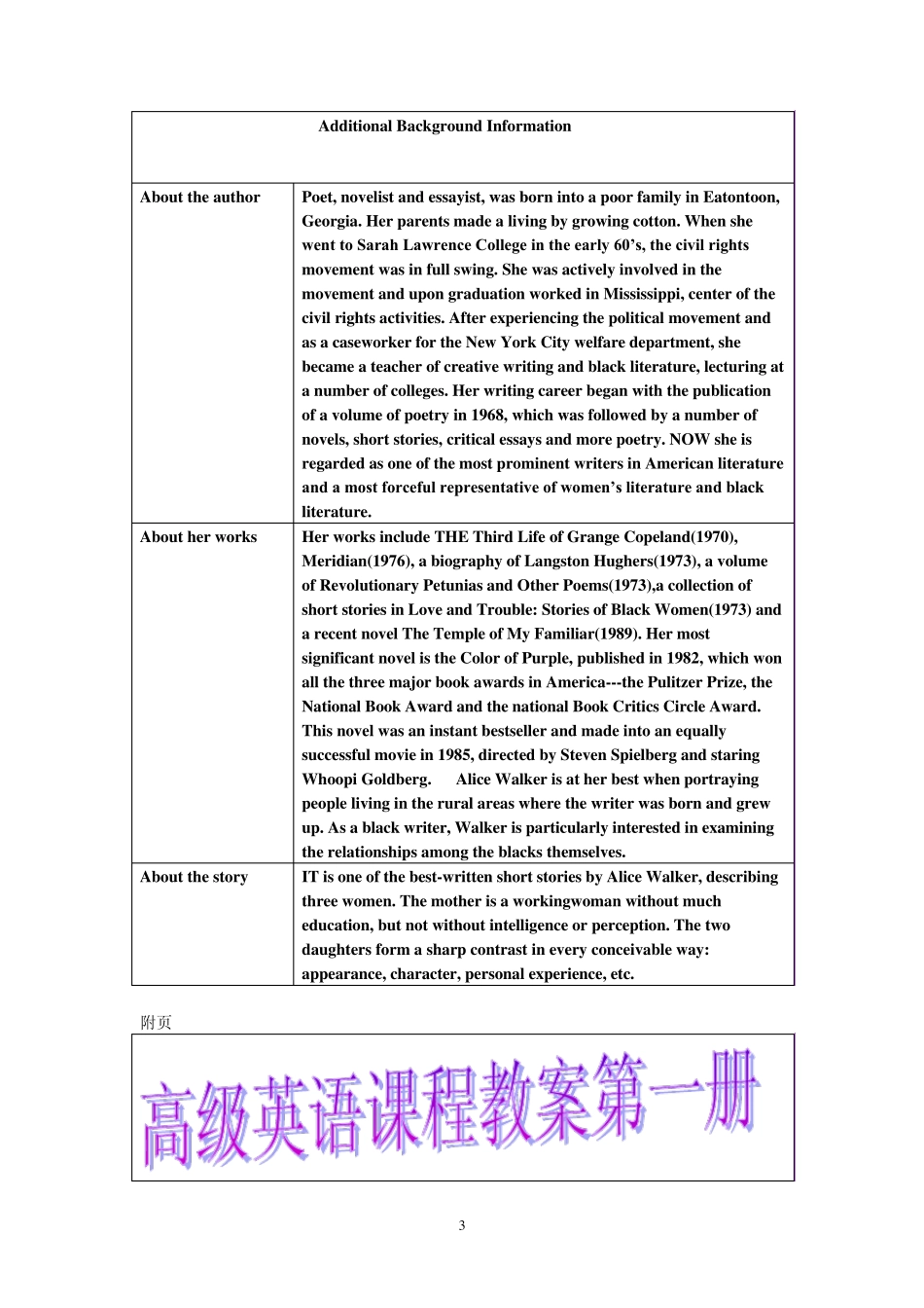 Lesson4高级英语课程教案第一册_第3页