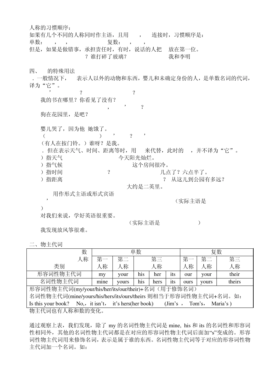 Lessonone英语人称代词和物主代词_第2页