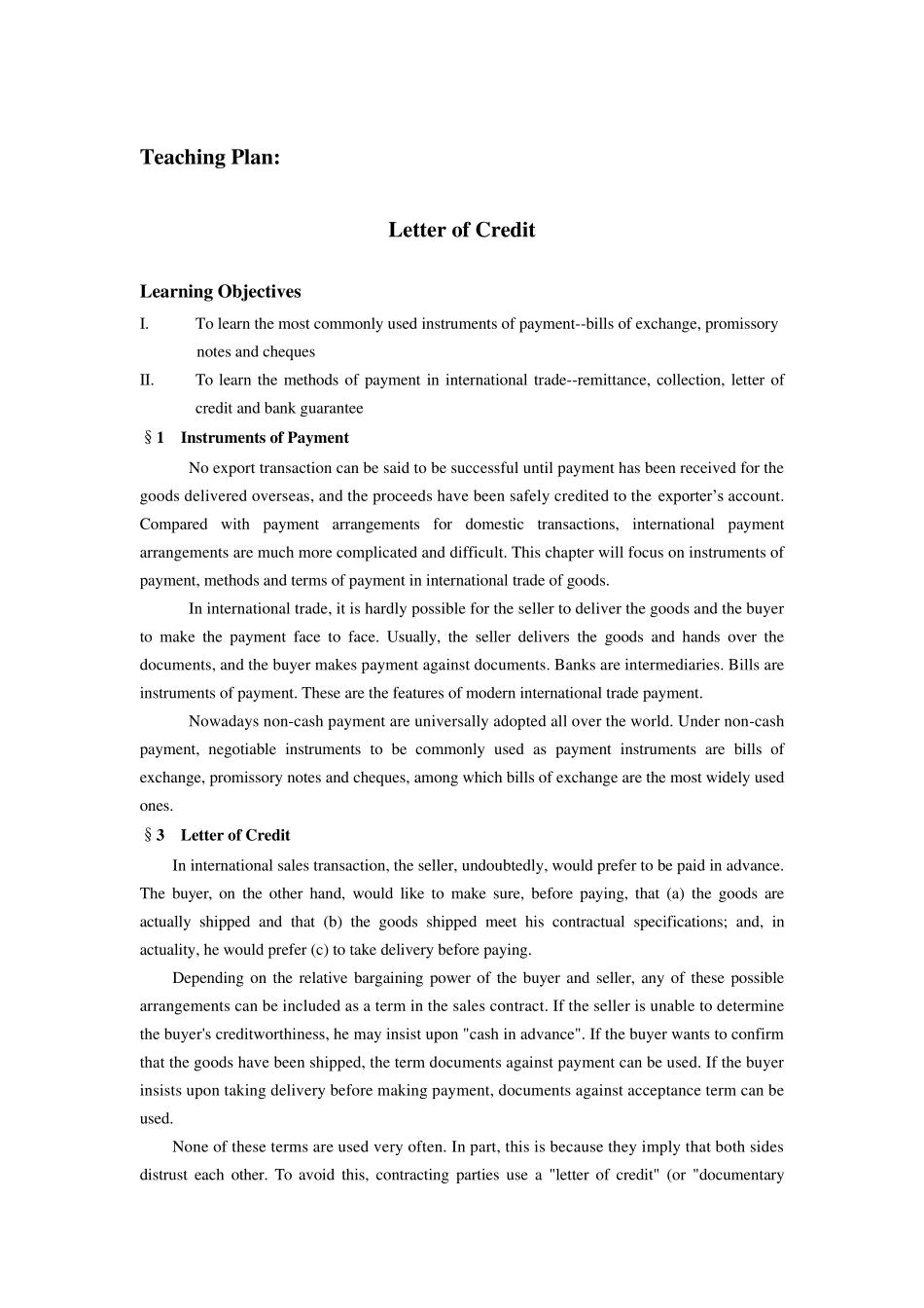 LetterofCredit教案_第1页