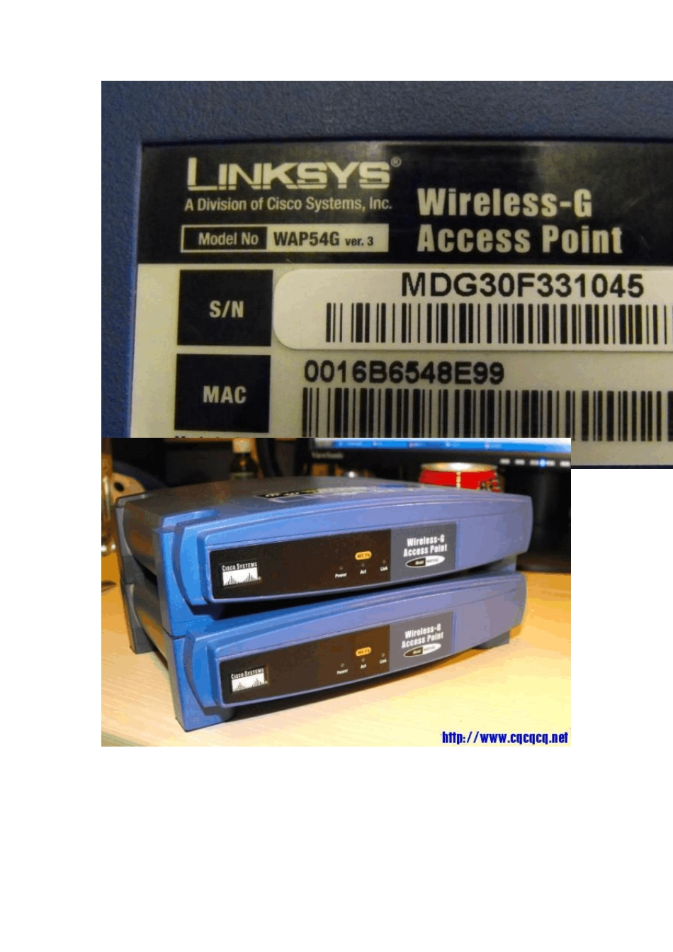 LinksysWAP54GV3_第3页