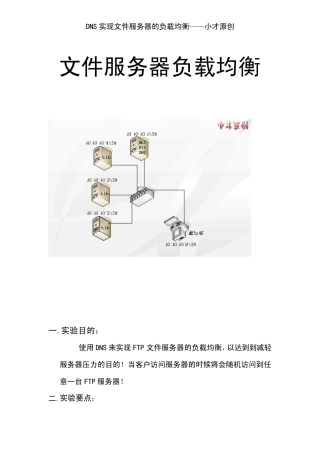 LinuxDNS负载均衡