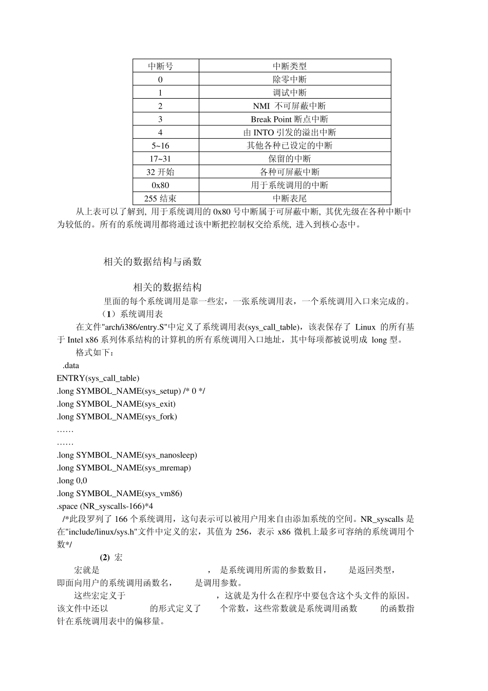 LINUX中断与系统调用实现机制及fork实例分析_第2页