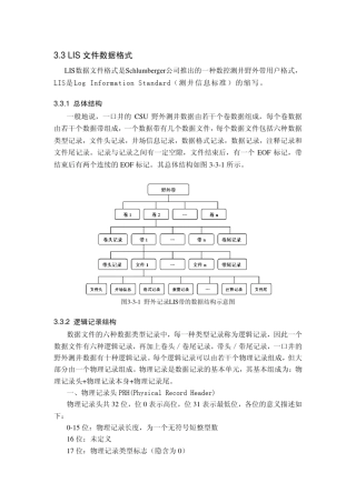 LIS文件的数据格式