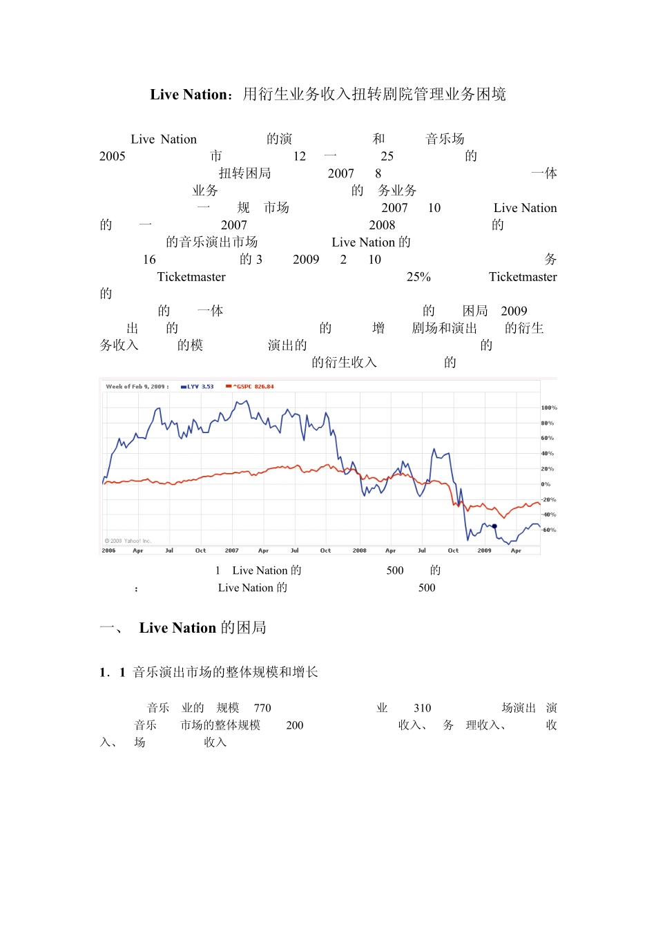 LiveNation,用衍生业务扭转剧院管理公司困境_第1页