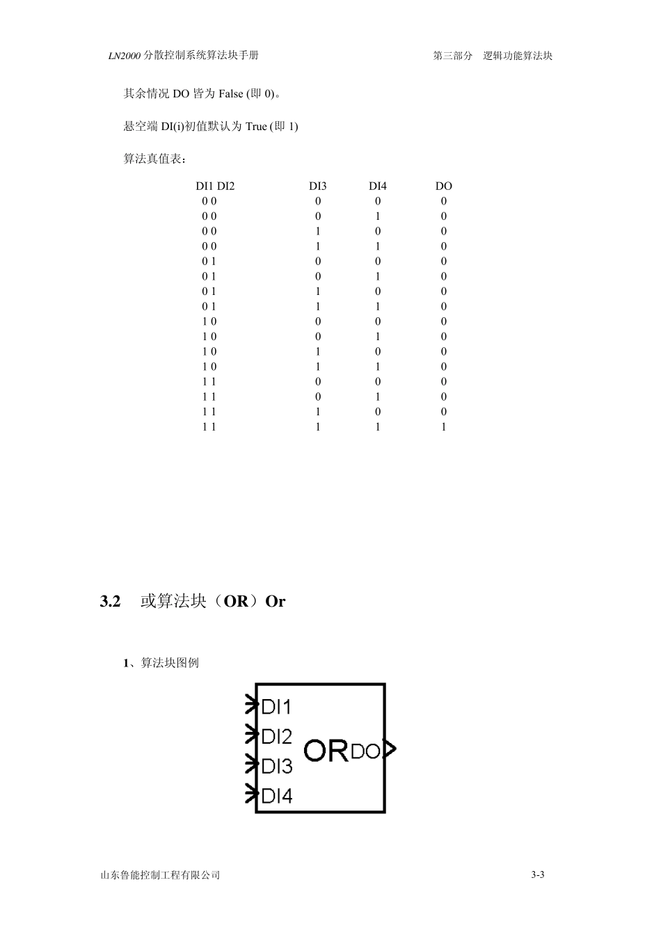 LN2000分散控制系统算法块手册3逻辑功能_第3页