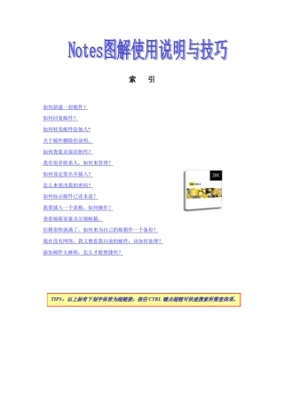 LotusNotes使用说明与技巧