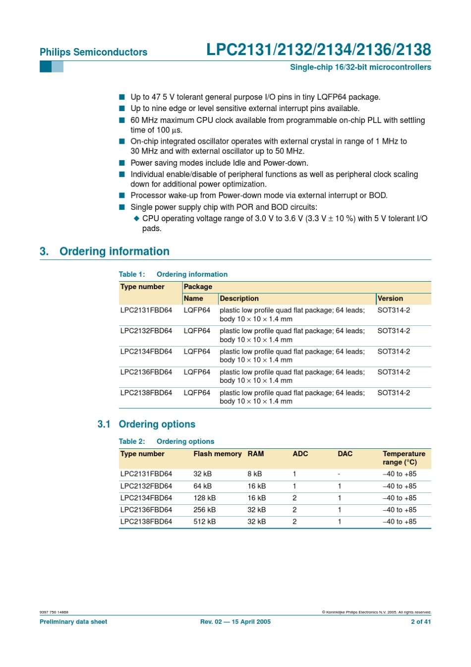 LPC2132_DataSheet_第2页
