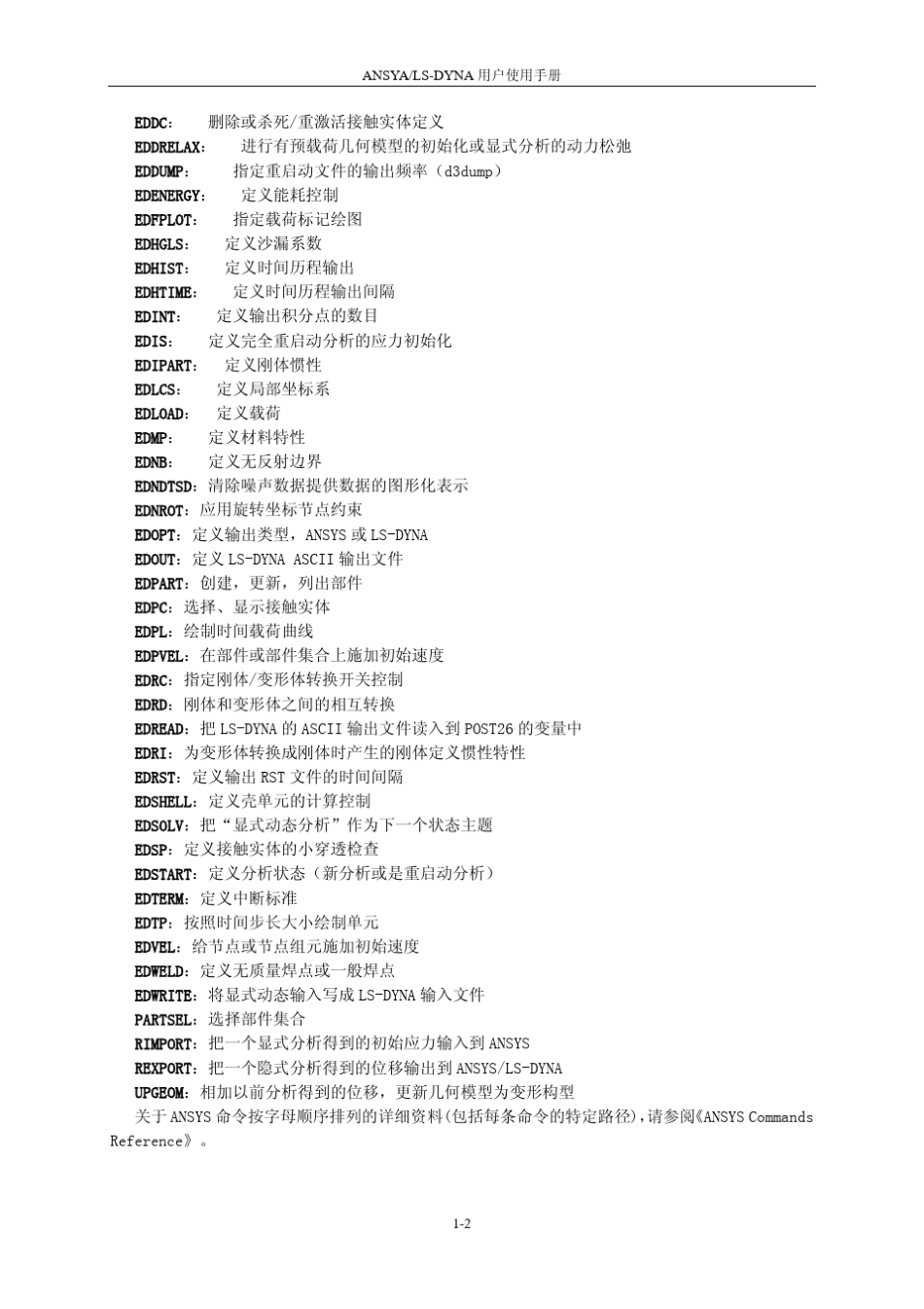 LS_DYNA用户使用手册(上)_第2页