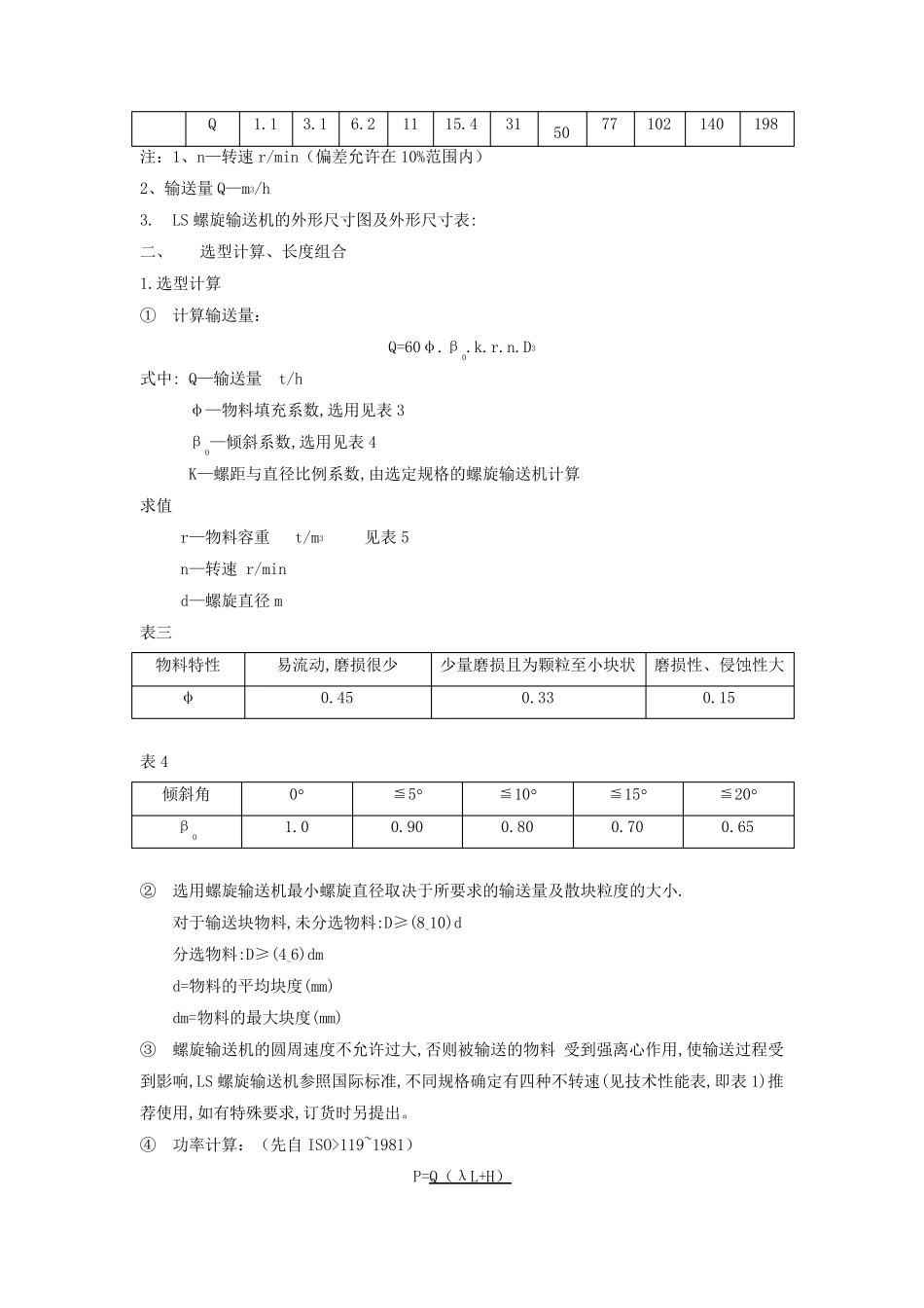 LS型螺旋输送机的使用说明书_第2页