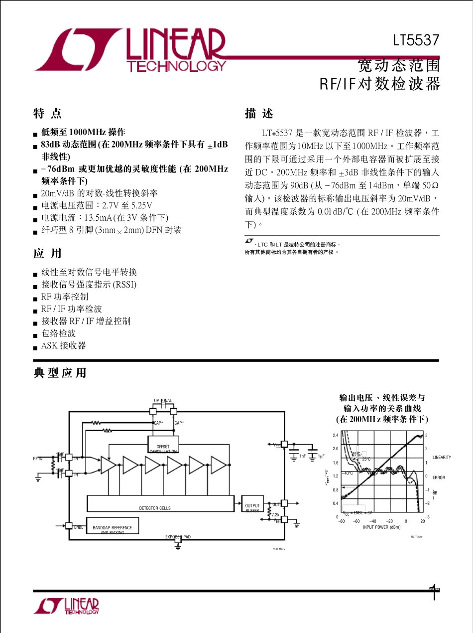 LT5537对数检波_第1页