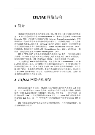 LTESAE网络结构
