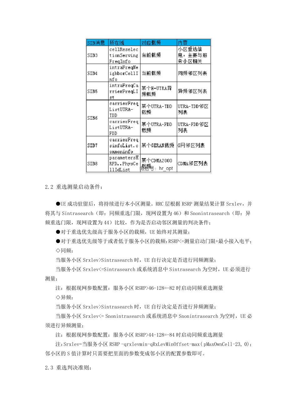 LTE无线参数及KPI指标优化_第3页
