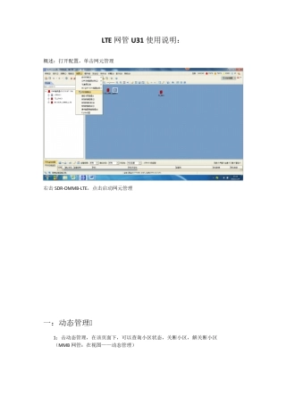 LTE网管操作指南