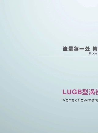 LUGB系列涡街流量计使用说明书