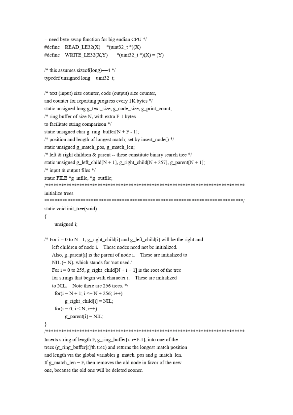 LZSS压缩算法实验报告_第2页