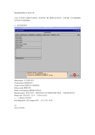 MAGMASOFT4.4使用手册