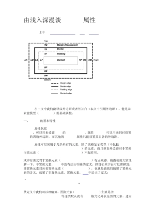 margin属性