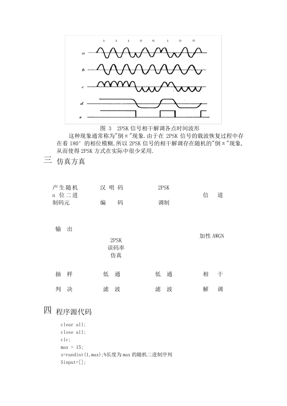 MATLAB2psk通信系统仿真报告_第3页