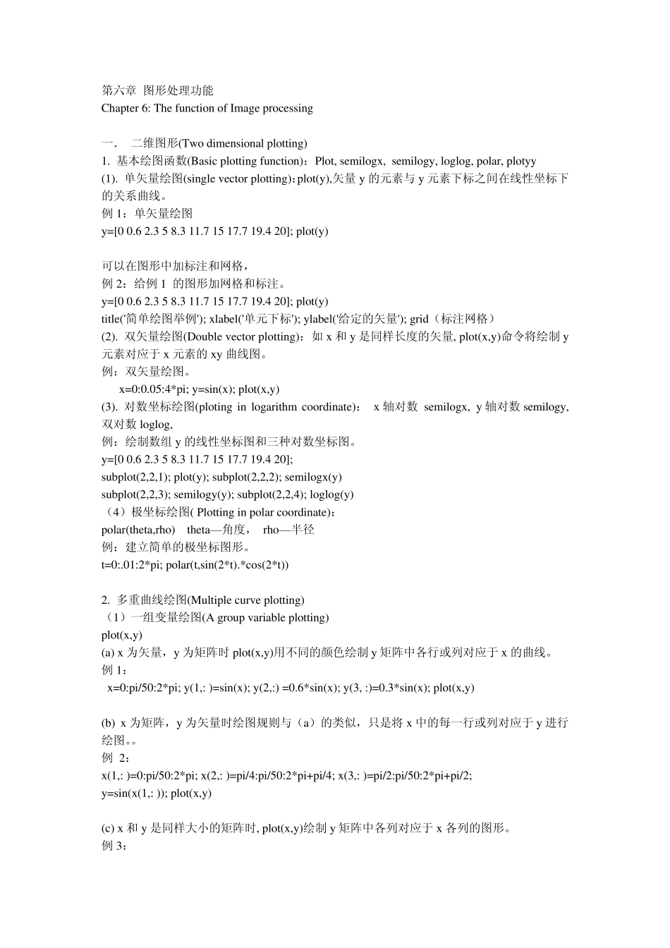 matlab中的图形处理功能_第1页