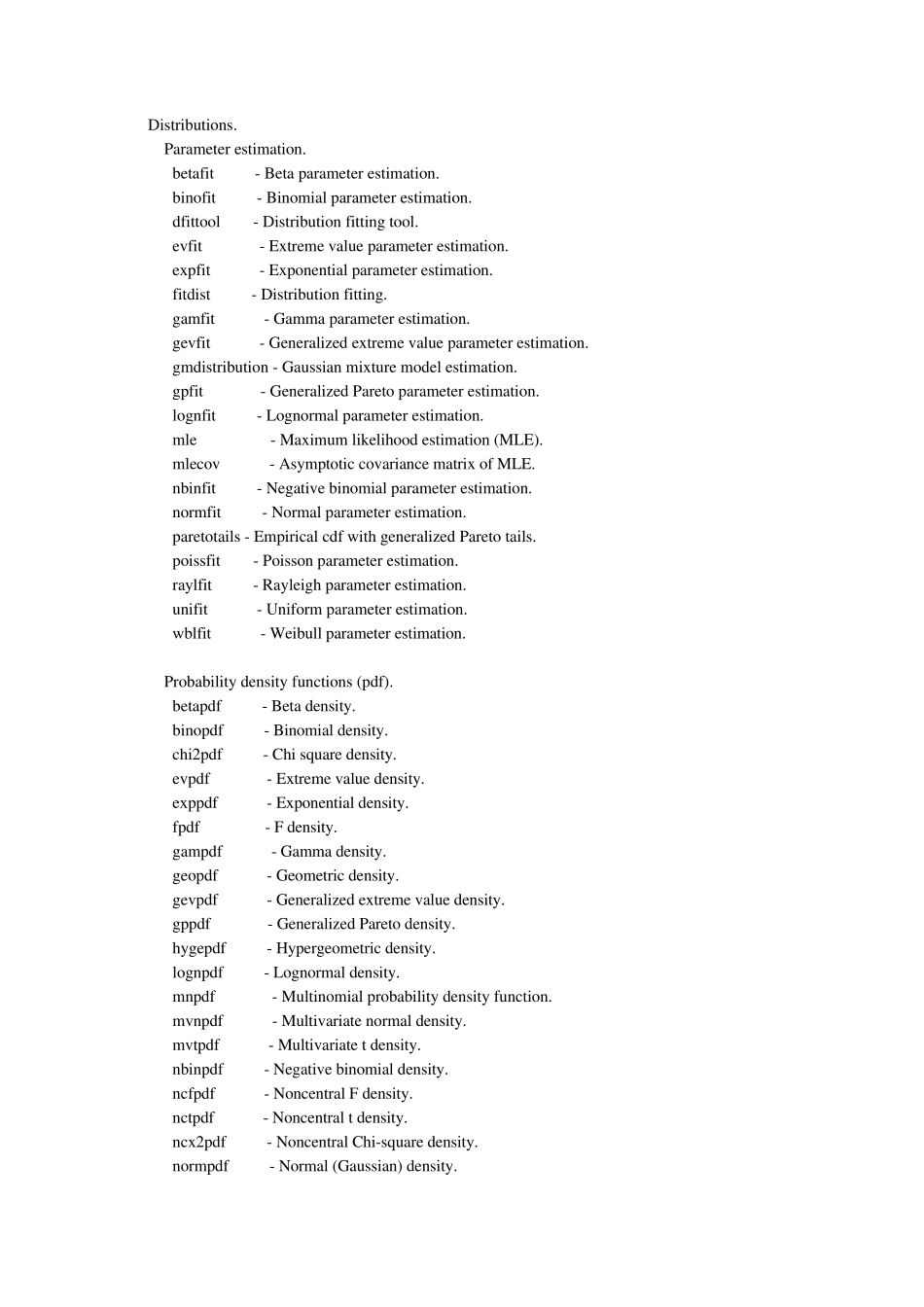 Matlab中统计分析函数_第1页
