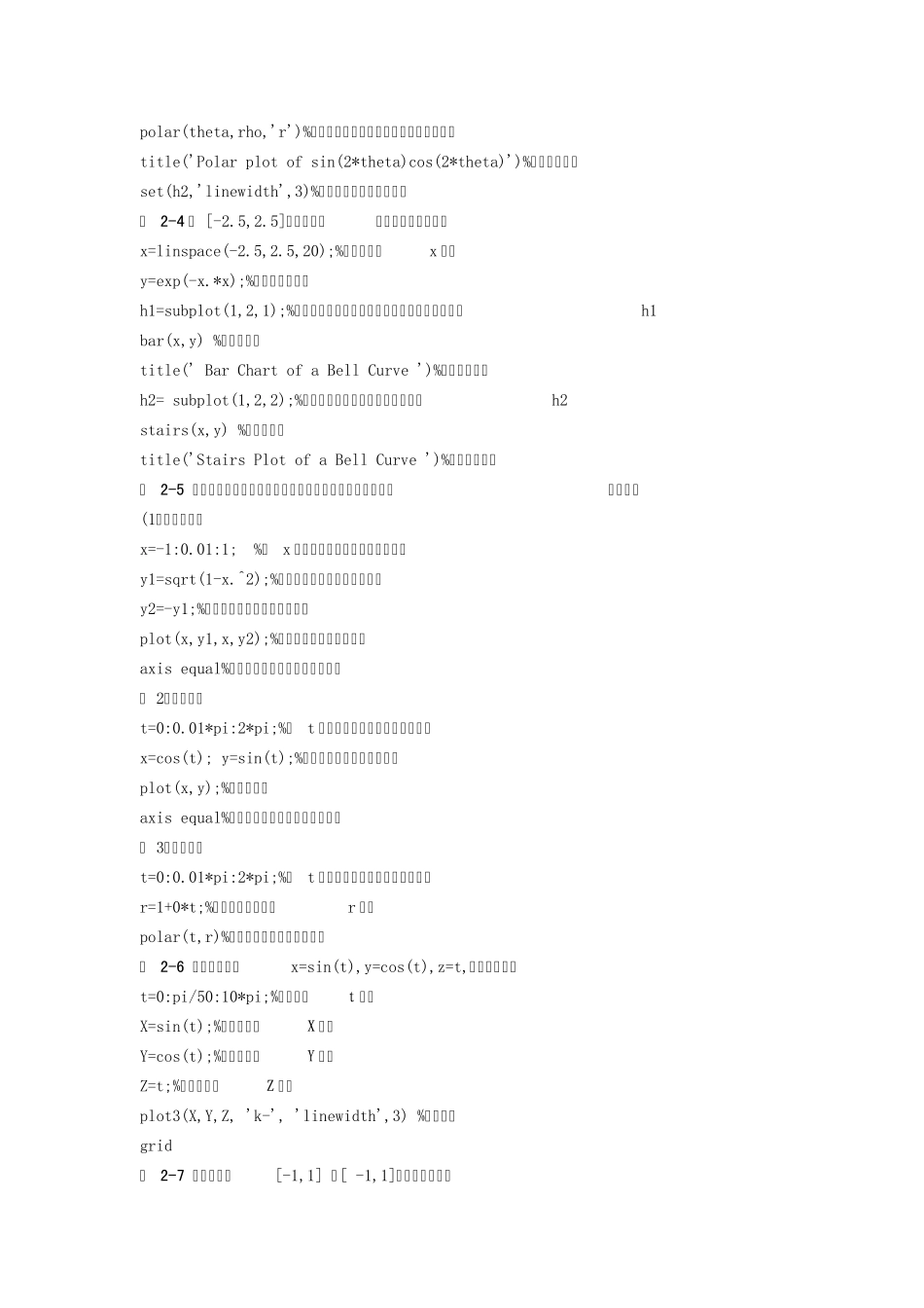 MATLAB二维图形及其应用_第2页