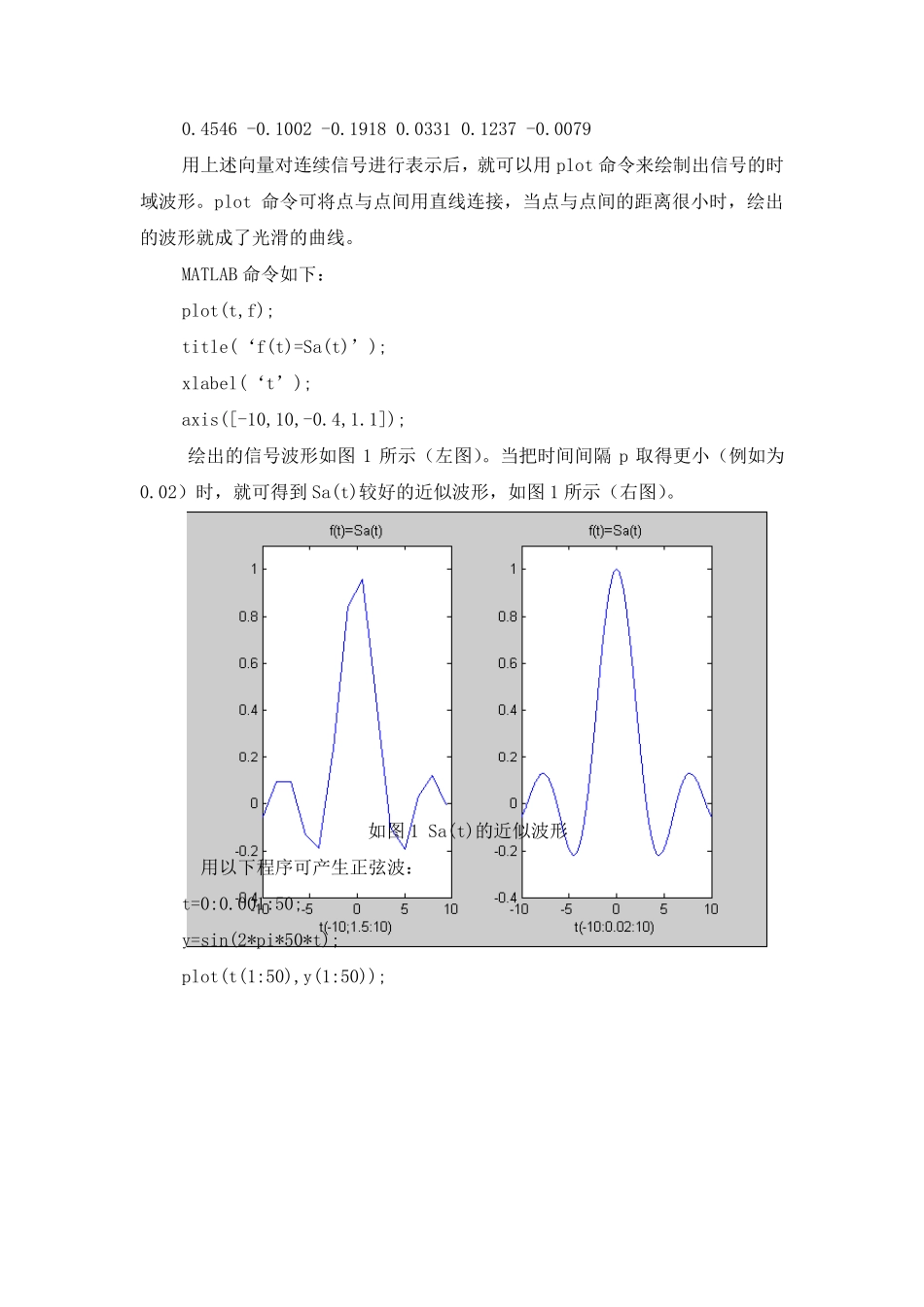 MATLAB产生信号波形的仿真实验_第2页