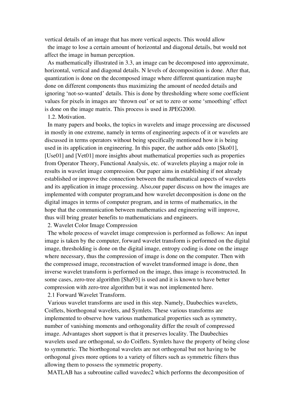 MATLAB小波分析与图像压缩的文献翻译_第3页