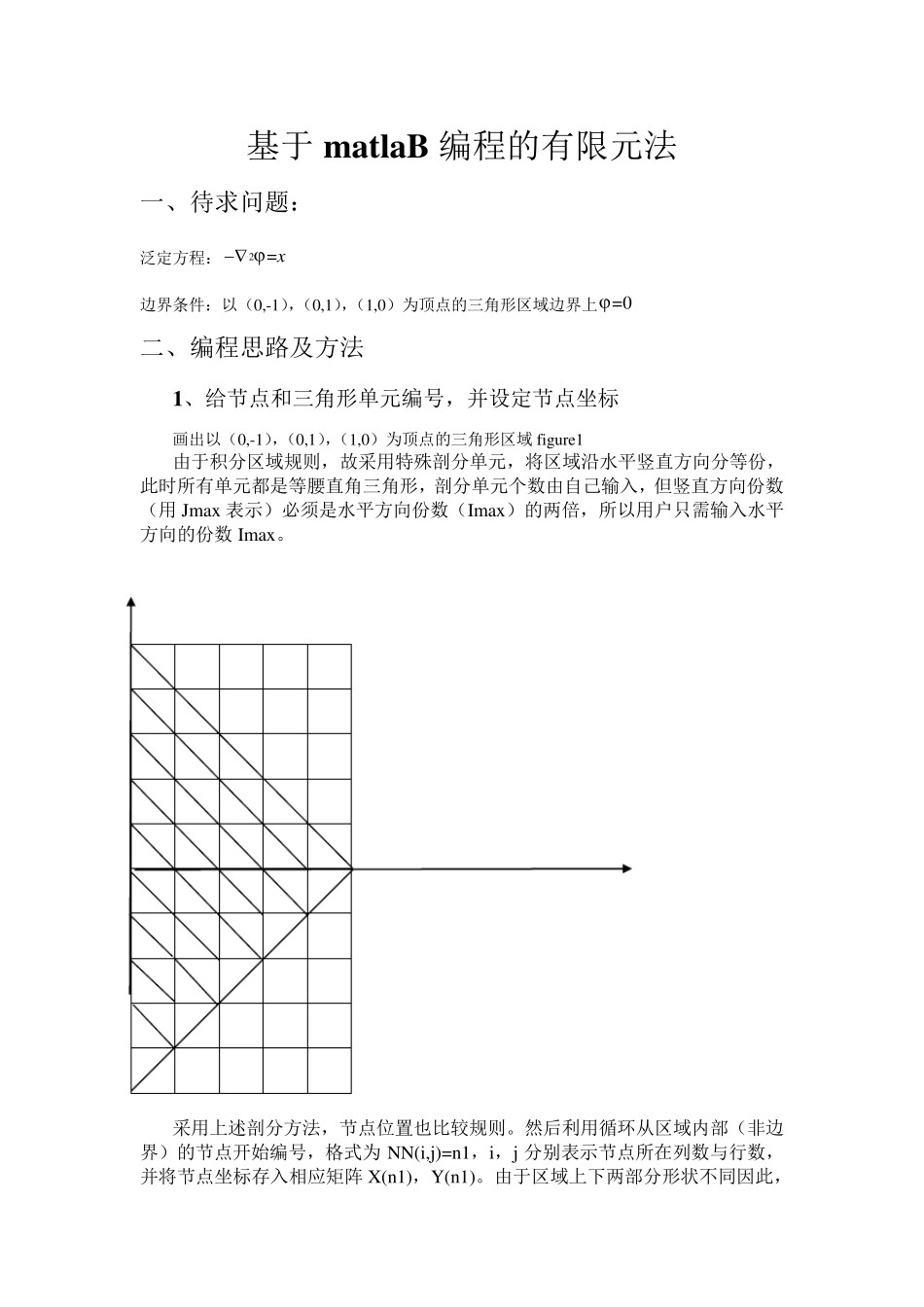 matlaB程序的有限元法解泊松方程_第1页