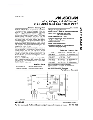 MAX118AD转换芯片资料