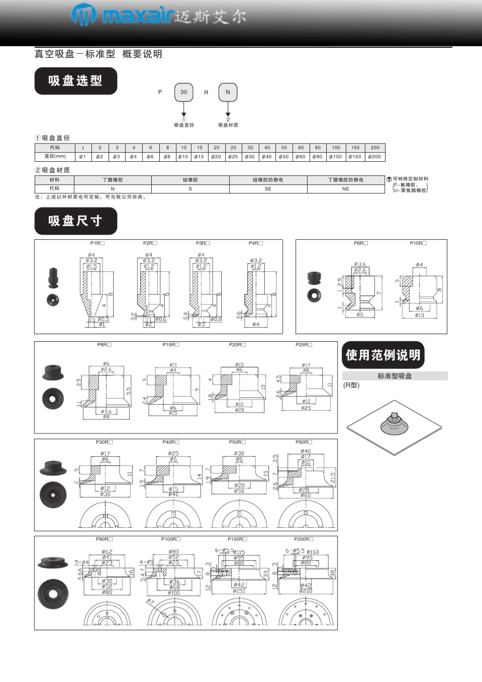 MAXAIR真空吸盘产品资料目录_第1页