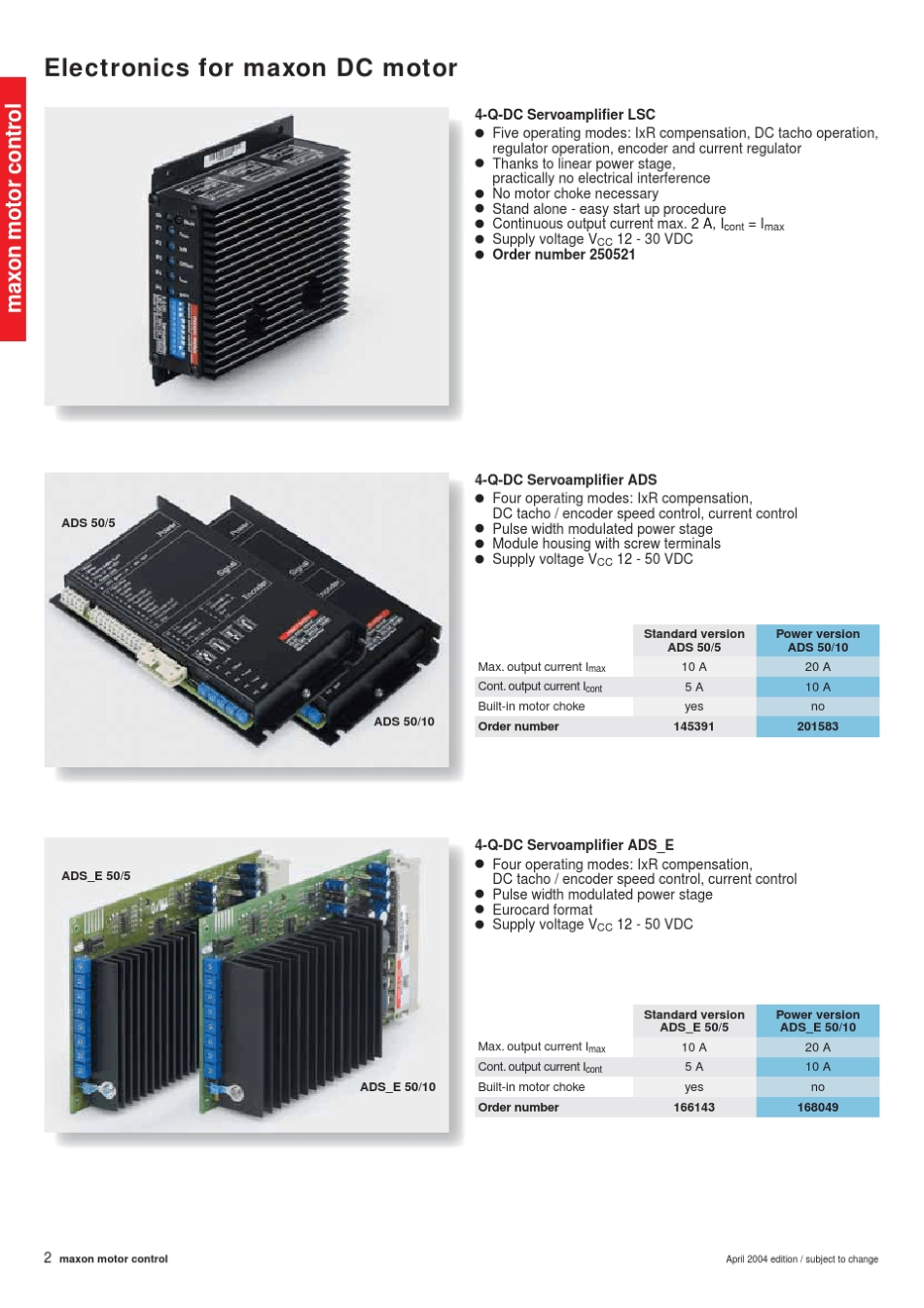 Maxon驱动器选型手册_第2页