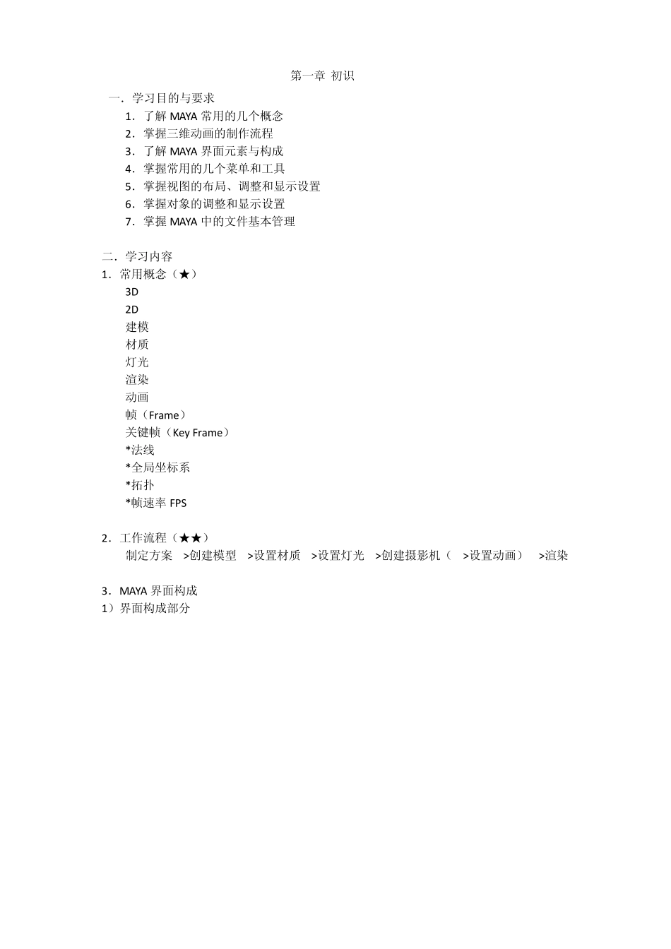 maya建模基础教程_第1页