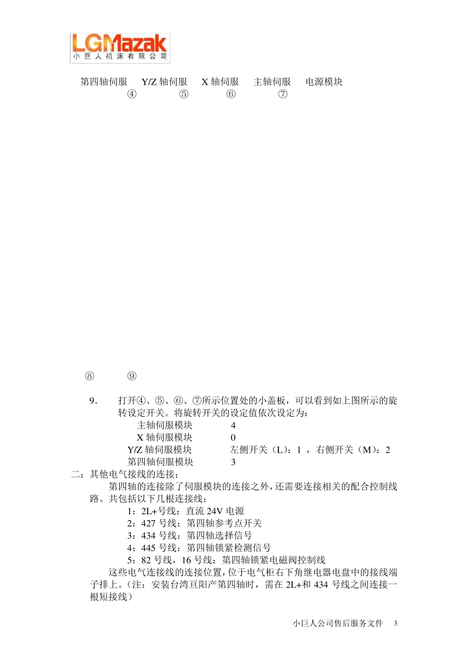 MAZAK四轴安装作业指导书_第3页