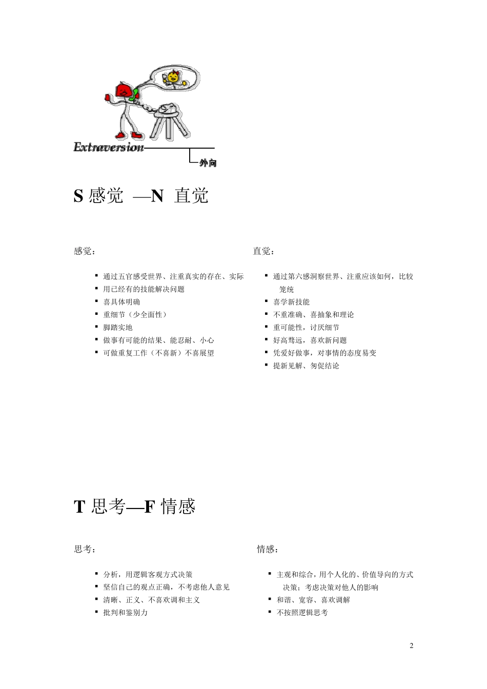 MBTI四个维度介绍及各个类型特征_第2页