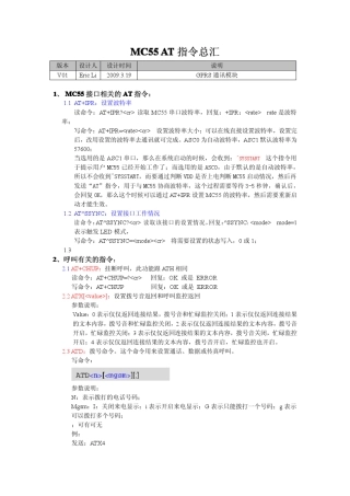 MC55+AT指令总汇