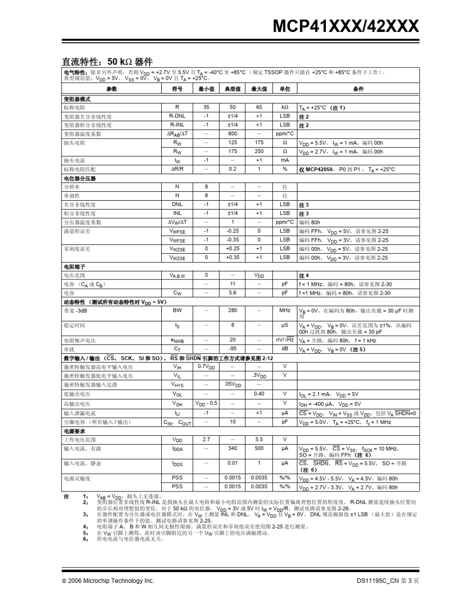 MCP41010中文数字电位器_第3页