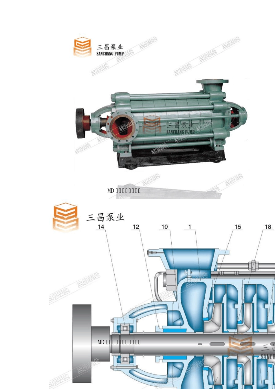 MD型卧式多级离心泵_第3页