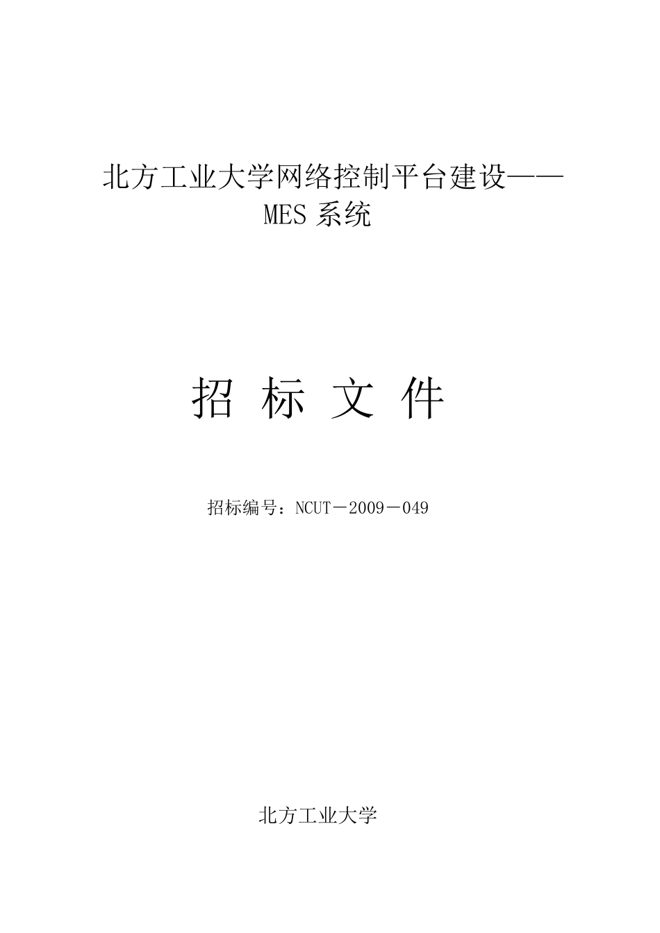 MES标书要求_第1页