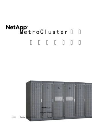 MetroCluster高可用解决方案