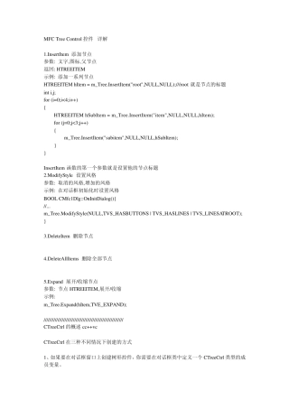 MFC_VC_Tree_Control控件使用详解